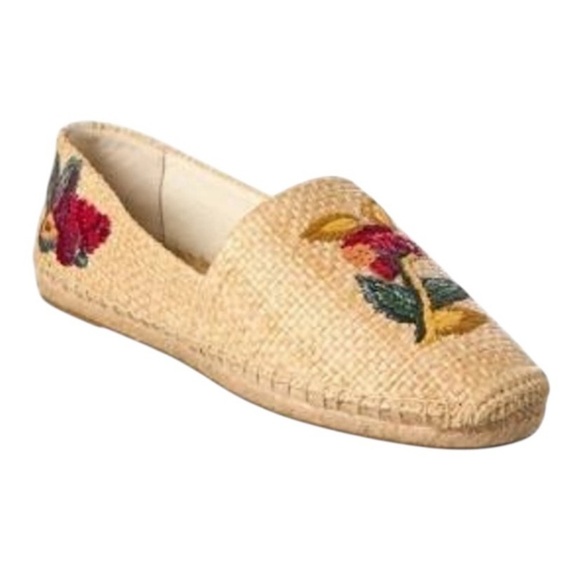 Tory Burch | Women’s Raffia Floral Fruit Basket Espadrilles Size 10 New in box - Picture 1 of 7